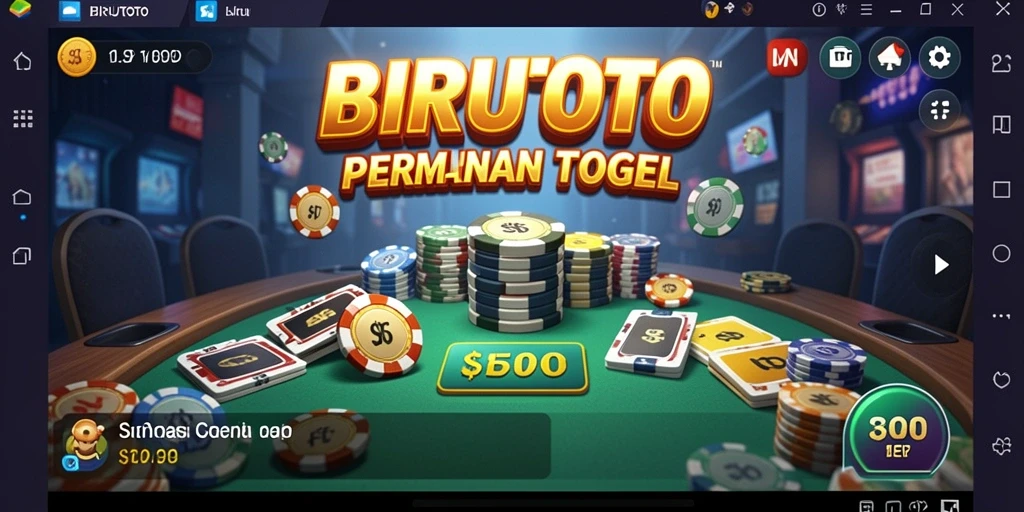 Tampilan gameplay BIRUTOTO yang menarik dan seru.
