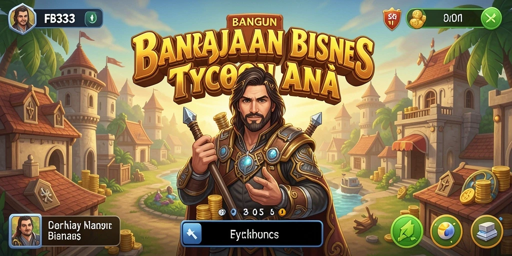Tampilan gameplay FB333 yang mengasyikkan dan penuh strategi Tycoon.