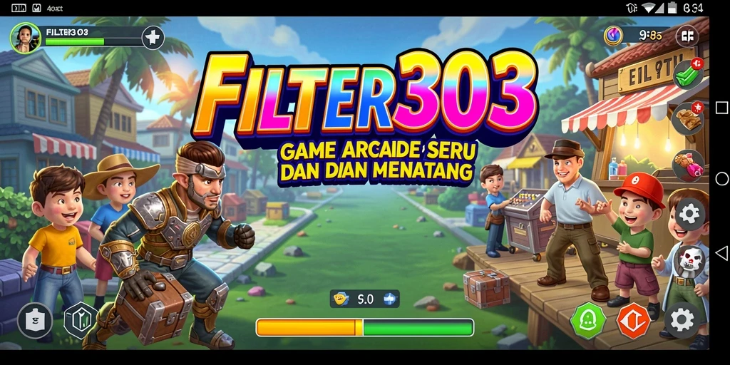 Tampilan gameplay menarik di FILTER303 dengan beragam level Arcade.