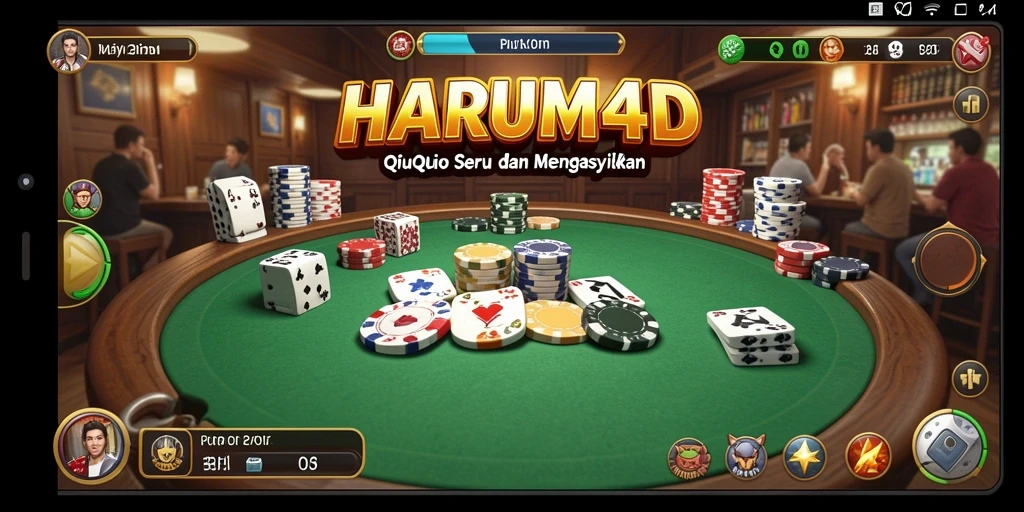Screenshot utama HARUM4D menampilkan gameplay QiuQiu yang menegangkan.