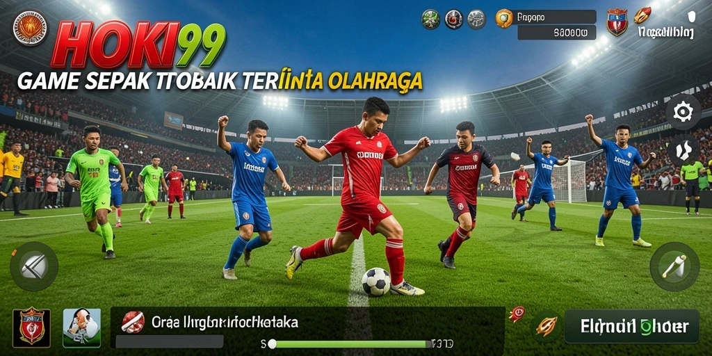 Screenshot HOKI99 menampilkan pertandingan sepak bola yang mendebarkan.