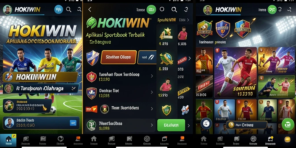 Tampilan menarik dan interaktif dari gameplay HOKIWIN dalam taruhan olahraga.