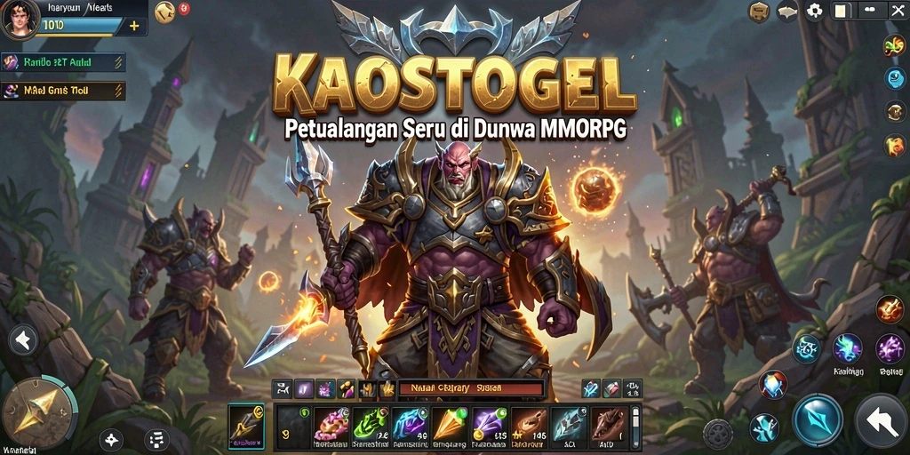 Gameplay seru di dunia MMORPG KAOSTOGEL dengan grafis menawan.