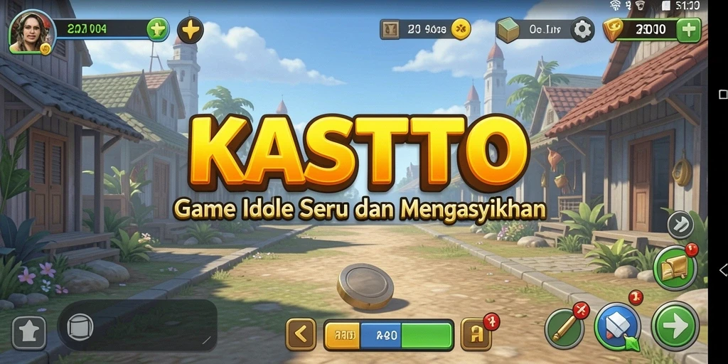 Tampilan gameplay KASTOTO yang menarik dan dinamis.