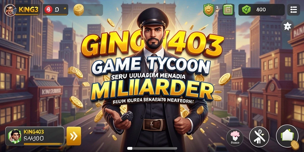 Tampilan gameplay KING403 dengan elemen Tycoon yang menarik.