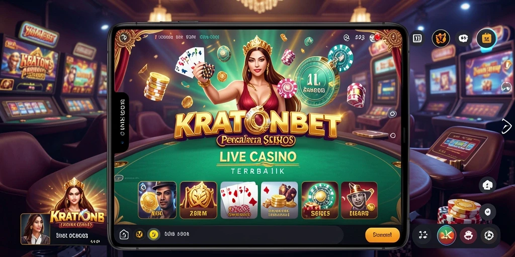 Tampilan gameplay Live Casino KRATONBET yang seru dan interaktif.