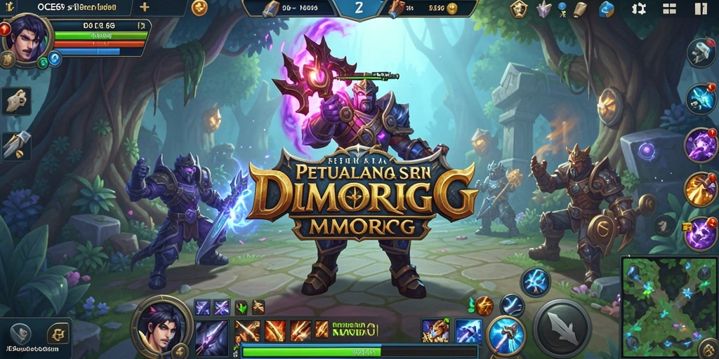 Screenshot utama OCE69 menunjukkan aksi pertarungan seru dalam MMORPG.
