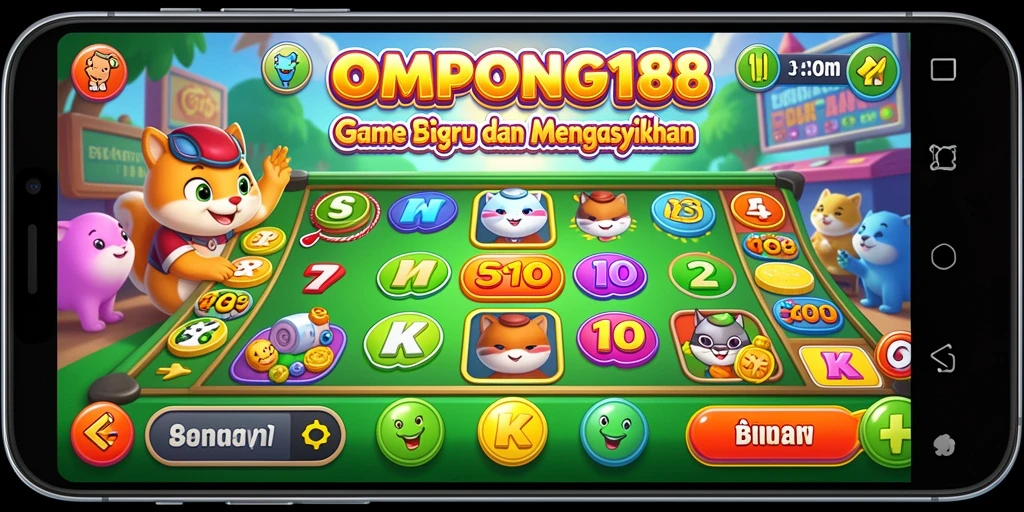 Screenshot OMPONG188 menampilkan gameplay Bingo yang menyenangkan dan interaktif.