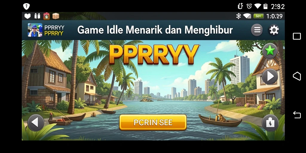 Tampilan gameplay PPRRYY yang menarik dalam suasana Idle.
