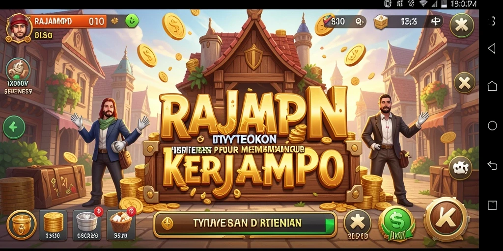 Tampak menarik dari gameplay RAJAMPO dengan grafis yang cerah.