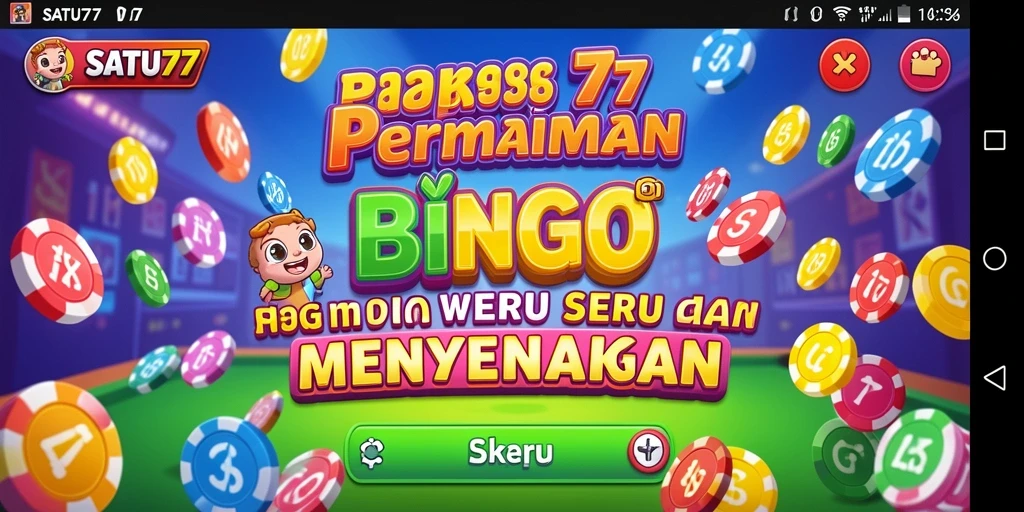 Screenshot utama SATU77 menampilkan keseruan permainan Bingo yang menggembirakan.