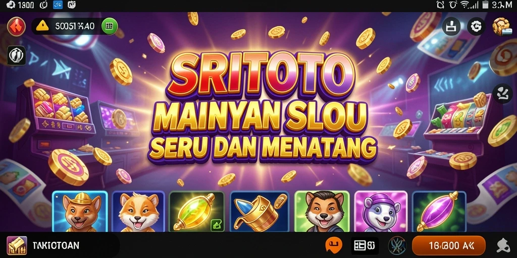 Tampilan gameplay menarik dari SRITOTO dengan berbagai mesin slot.