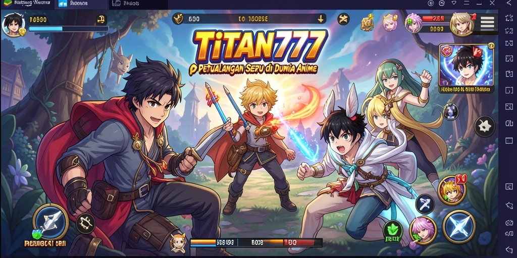 Gameplay seru di dunia anime penuh petualangan.