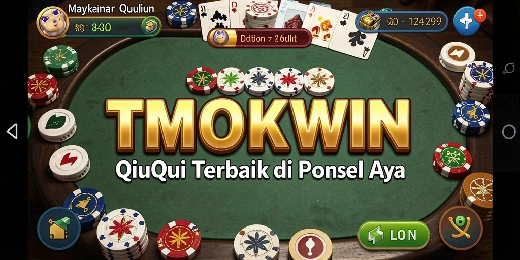 Tampilan menarik dari gameplay QiuQiu di TMOKWIN.