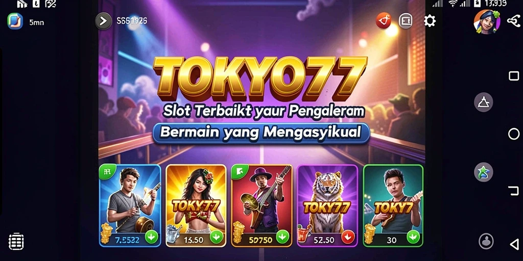 Tampilan gameplay TOKYO77 yang mendebarkan dalam sesi bermain Slot.